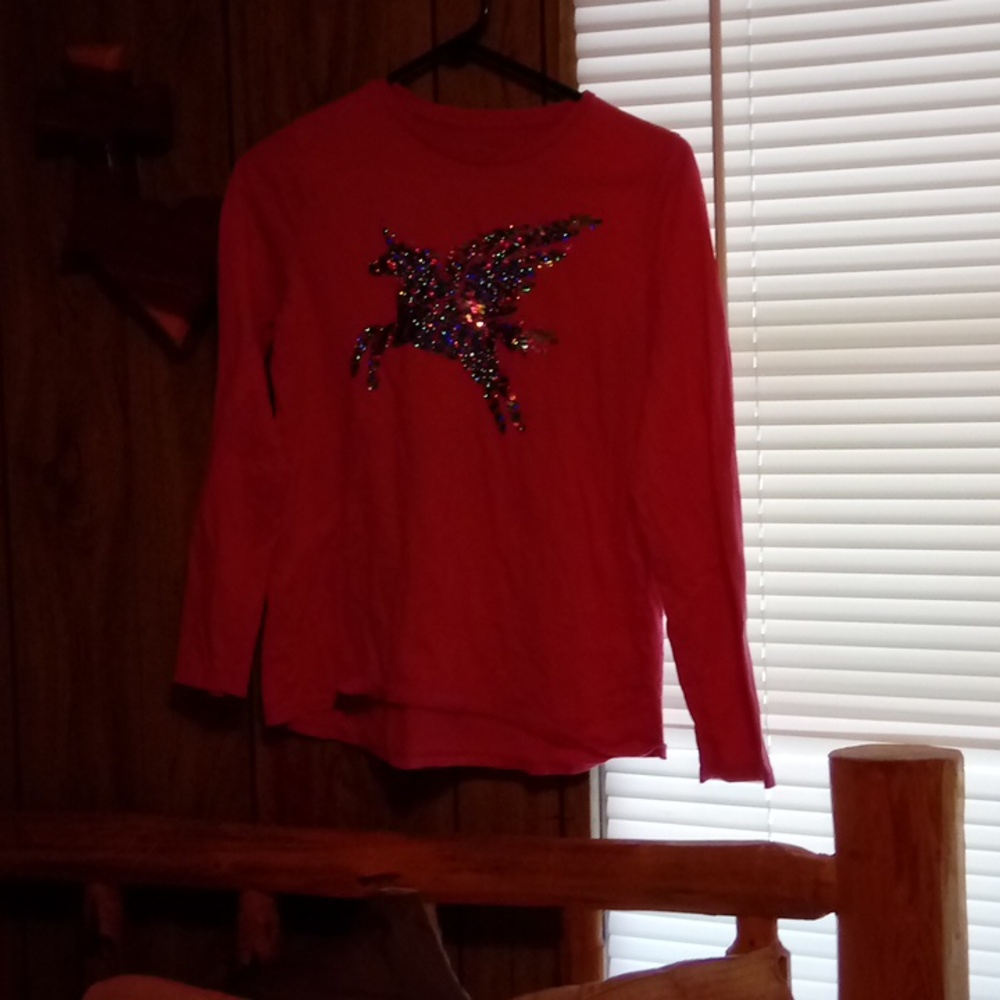Wonder Nation long sleeve pink shirt size XXL 18 kids